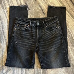 AE AirFlex+ Slim Straight Black Jeans